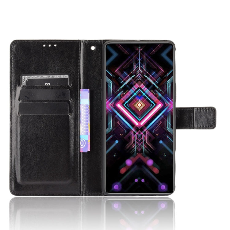 For Xiaomi Poco F3 GT Crazy Horse Texture Horizontal Flip Leather Case with Holder & Card Slots & Lanyard