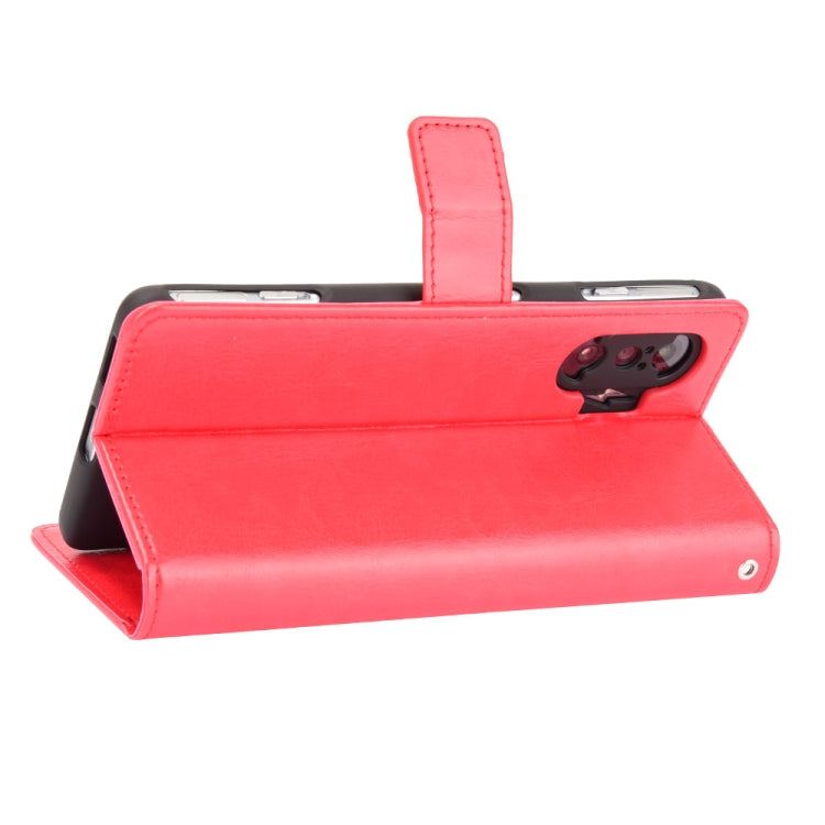 For Xiaomi Poco F3 GT Crazy Horse Texture Horizontal Flip Leather Case with Holder & Card Slots & Lanyard