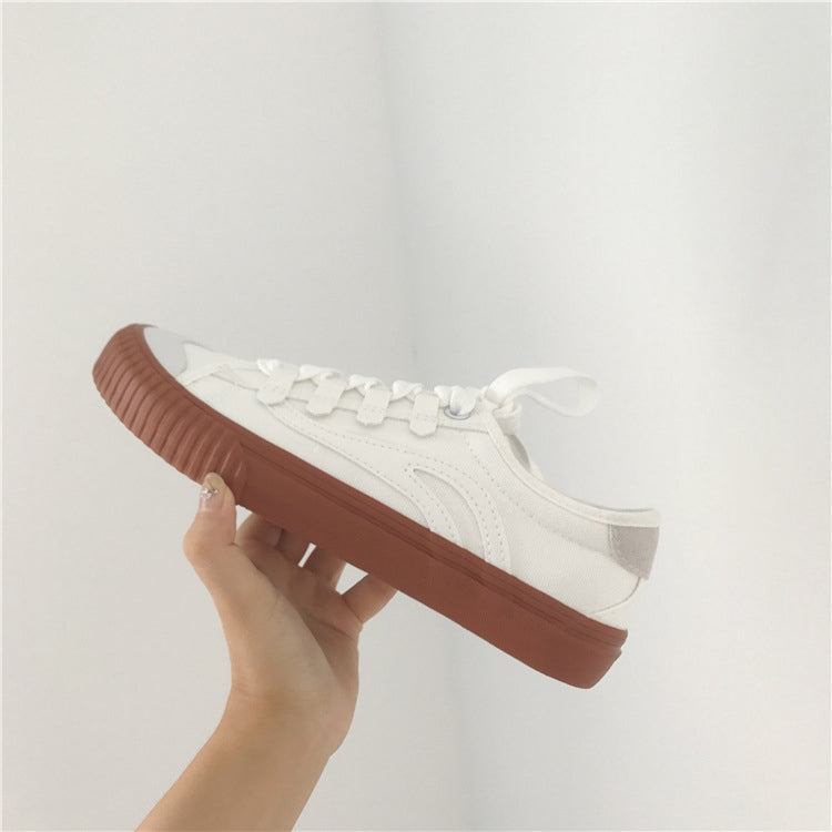 Chic White Shoes Ulzzang Harajuku Students1992 Canvas Shoes, Size:35(White)