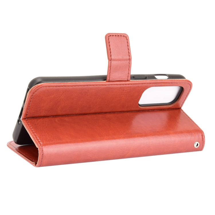For OnePlus Nord 2 5G Crazy Horse Texture Horizontal Flip Leather Case with Holder & Card Slots & Lanyard