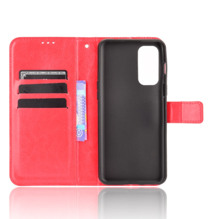 For OnePlus Nord 2 5G Crazy Horse Texture Horizontal Flip Leather Case with Holder & Card Slots & Lanyard