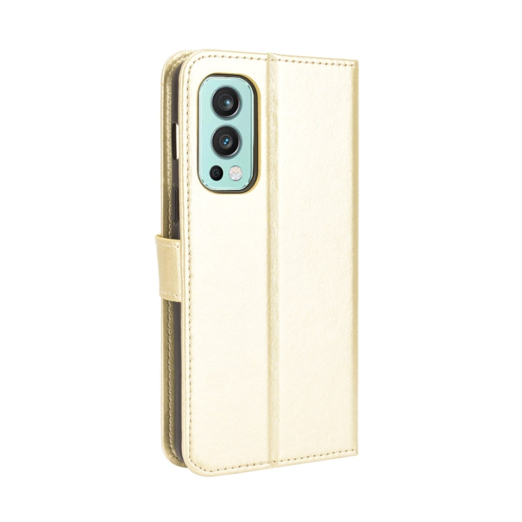 For OnePlus Nord 2 5G Crazy Horse Texture Horizontal Flip Leather Case with Holder & Card Slots & Lanyard