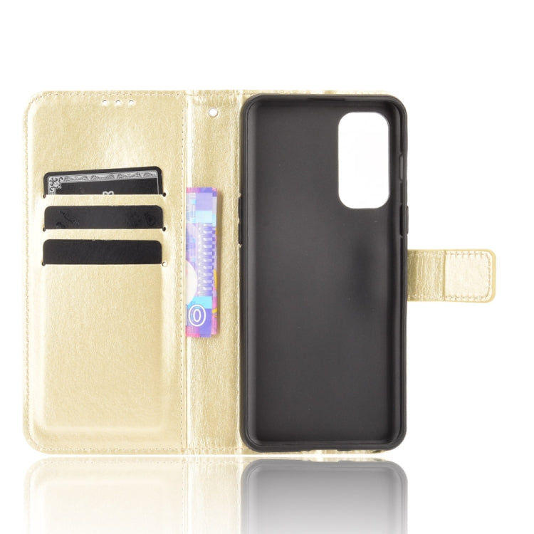 For OnePlus Nord 2 5G Crazy Horse Texture Horizontal Flip Leather Case with Holder & Card Slots & Lanyard