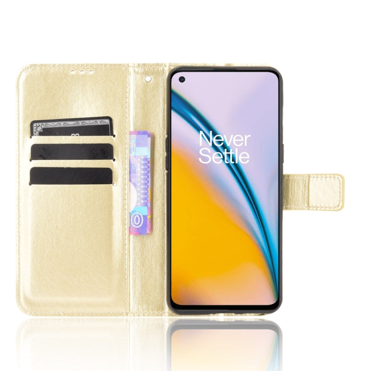 For OnePlus Nord 2 5G Crazy Horse Texture Horizontal Flip Leather Case with Holder & Card Slots & Lanyard