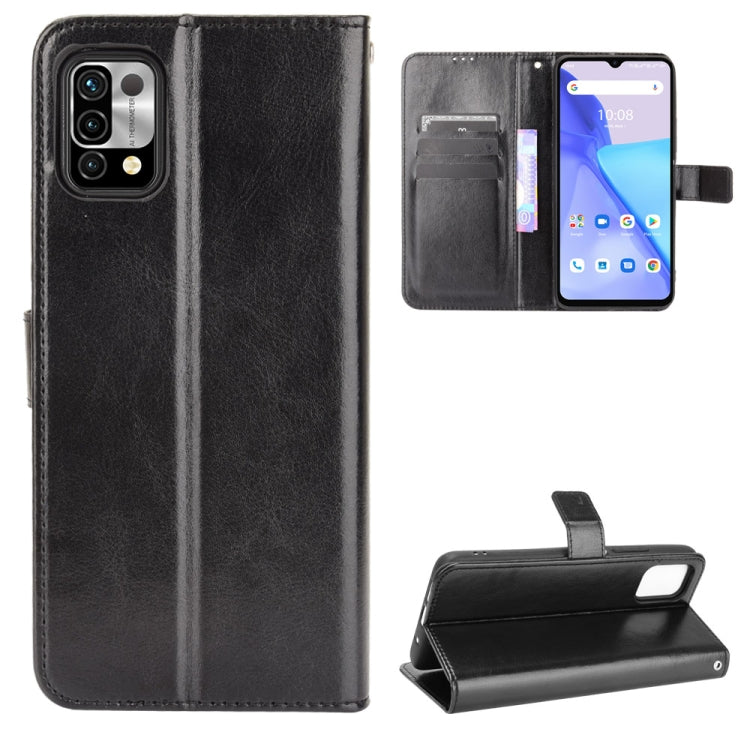 For Umidigi Power 5 Crazy Horse Texture Horizontal Flip Leather Case with Holder & Card Slots & Lanyard