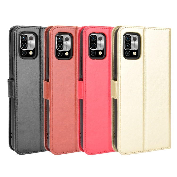 For Umidigi Power 5 Crazy Horse Texture Horizontal Flip Leather Case with Holder & Card Slots & Lanyard