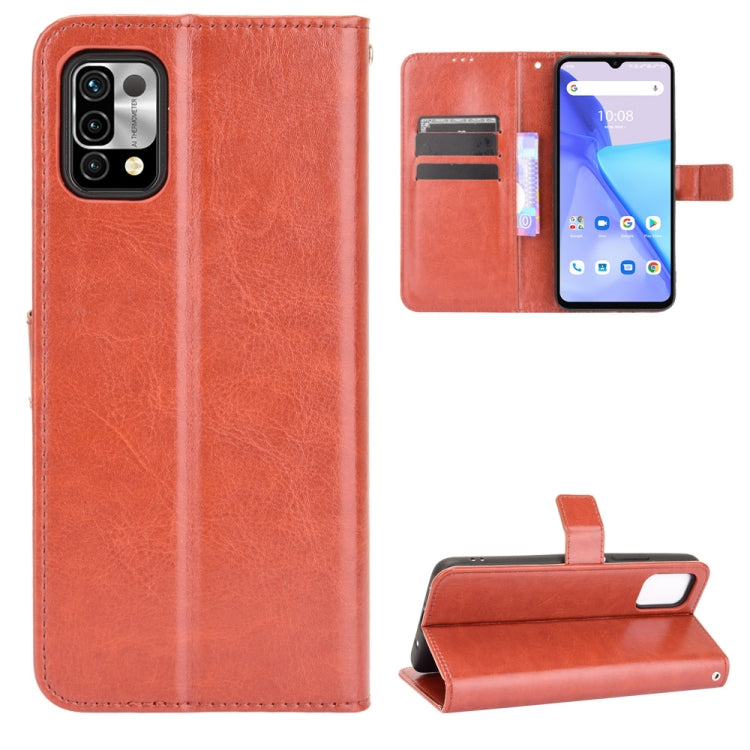 For Umidigi Power 5 Crazy Horse Texture Horizontal Flip Leather Case with Holder & Card Slots & Lanyard