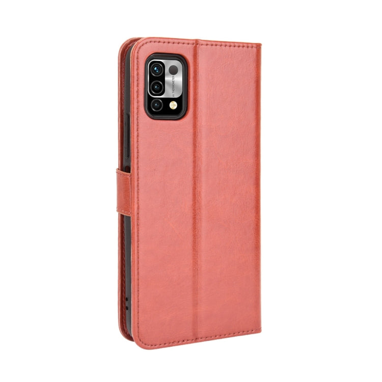For Umidigi Power 5 Crazy Horse Texture Horizontal Flip Leather Case with Holder & Card Slots & Lanyard