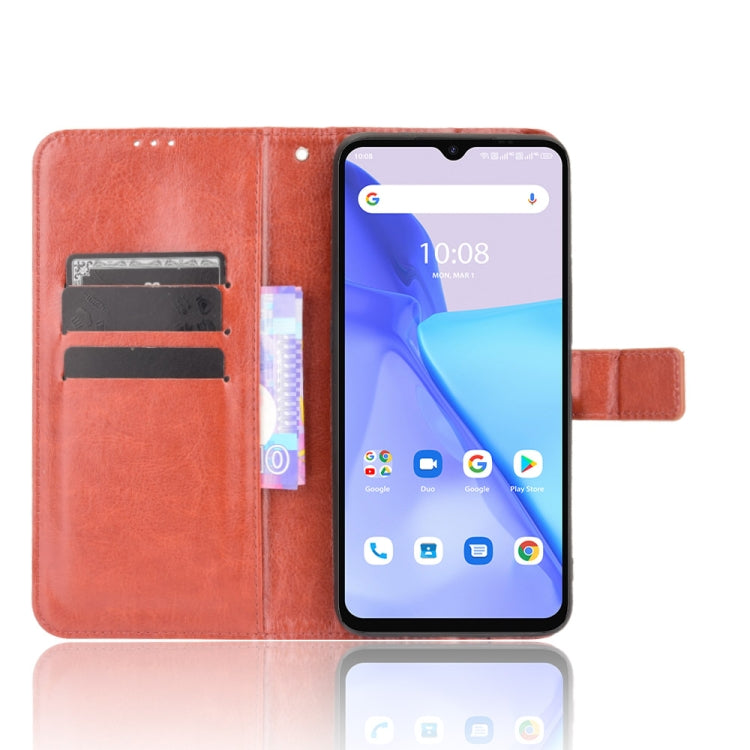 For Umidigi Power 5 Crazy Horse Texture Horizontal Flip Leather Case with Holder & Card Slots & Lanyard