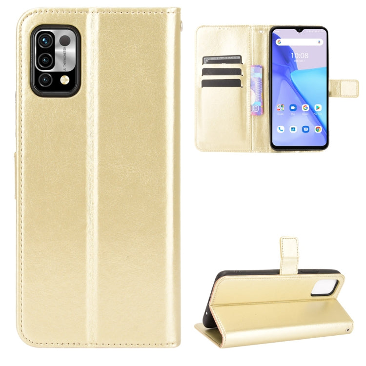 For Umidigi Power 5 Crazy Horse Texture Horizontal Flip Leather Case with Holder & Card Slots & Lanyard