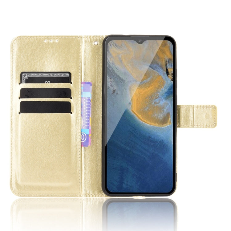 For ZTE Blade A51 Crazy Horse Texture Horizontal Flip Leather Case with Holder & Card Slots & Lanyard