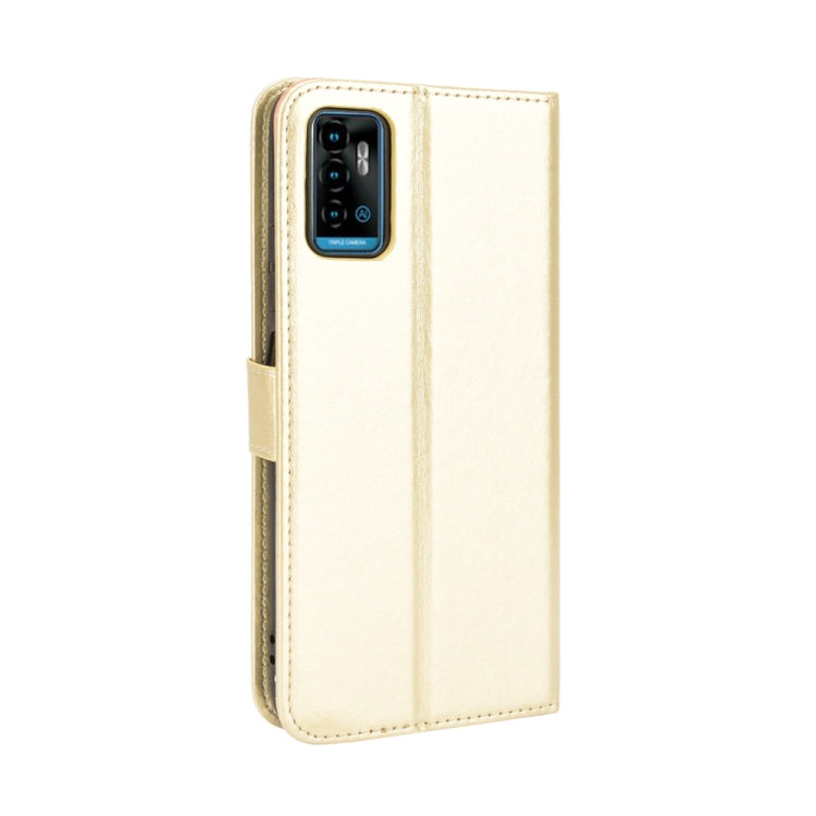 For ZTE Blade A71 Crazy Horse Texture Horizontal Flip Leather Case with Holder & Card Slots & Lanyard