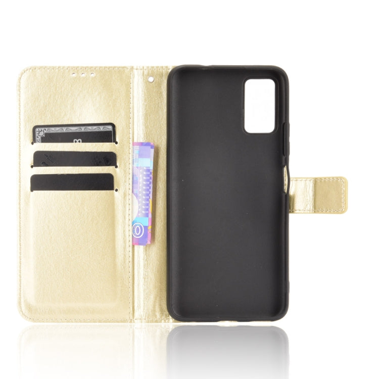 For ZTE Blade A71 Crazy Horse Texture Horizontal Flip Leather Case with Holder & Card Slots & Lanyard