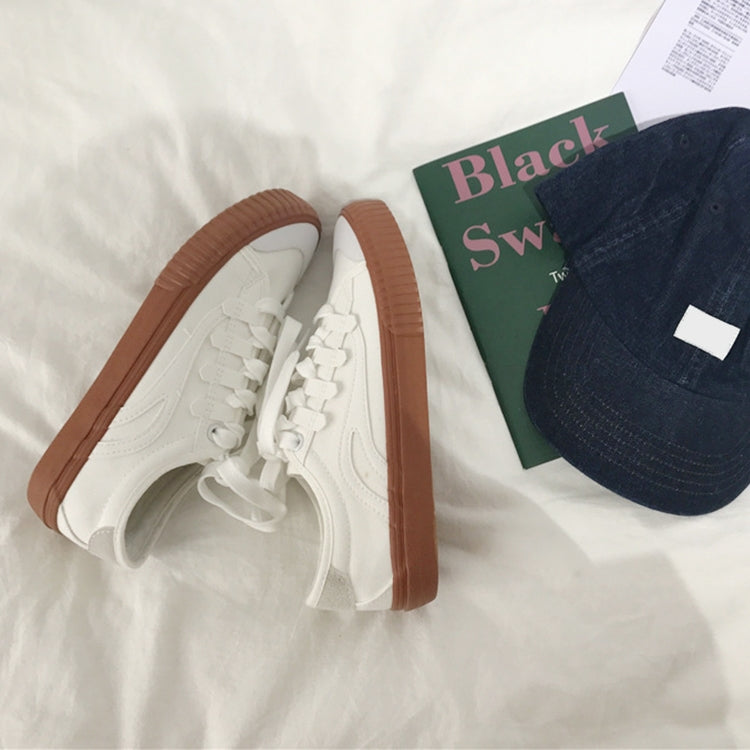 Chic White Shoes Ulzzang Harajuku Students1992 Canvas Shoes, Size:36(White)