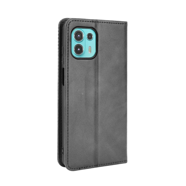 For Motorola Edge 20 Lite Magnetic Buckle Retro Crazy Horse Texture Horizontal Flip Leather Case with Holder & Card Slots & Photo Frame