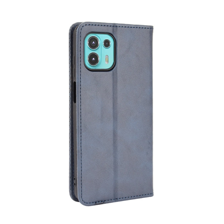 For Motorola Edge 20 Lite Magnetic Buckle Retro Crazy Horse Texture Horizontal Flip Leather Case with Holder & Card Slots & Photo Frame