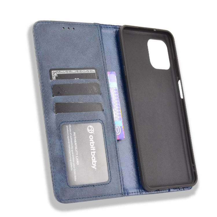 For Motorola Edge 20 Lite Magnetic Buckle Retro Crazy Horse Texture Horizontal Flip Leather Case with Holder & Card Slots & Photo Frame