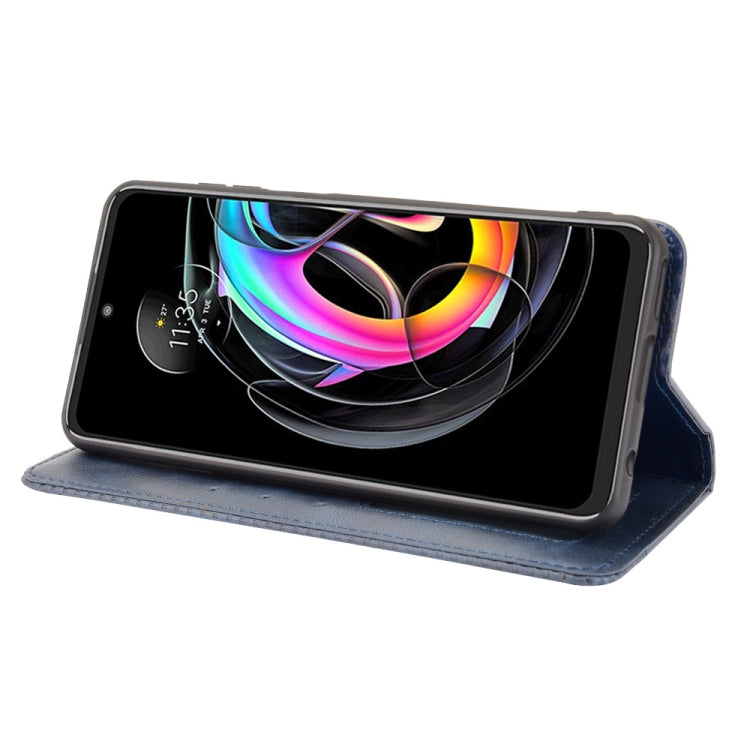 For Motorola Edge 20 Lite Magnetic Buckle Retro Crazy Horse Texture Horizontal Flip Leather Case with Holder & Card Slots & Photo Frame