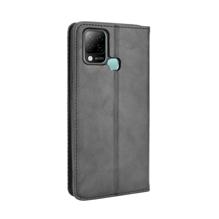For Infinix Hot 10s / 10s NFC / 10T Magnetic Buckle Retro Crazy Horse Texture Horizontal Flip Leather Case with Holder & Card Slots & Photo Frame