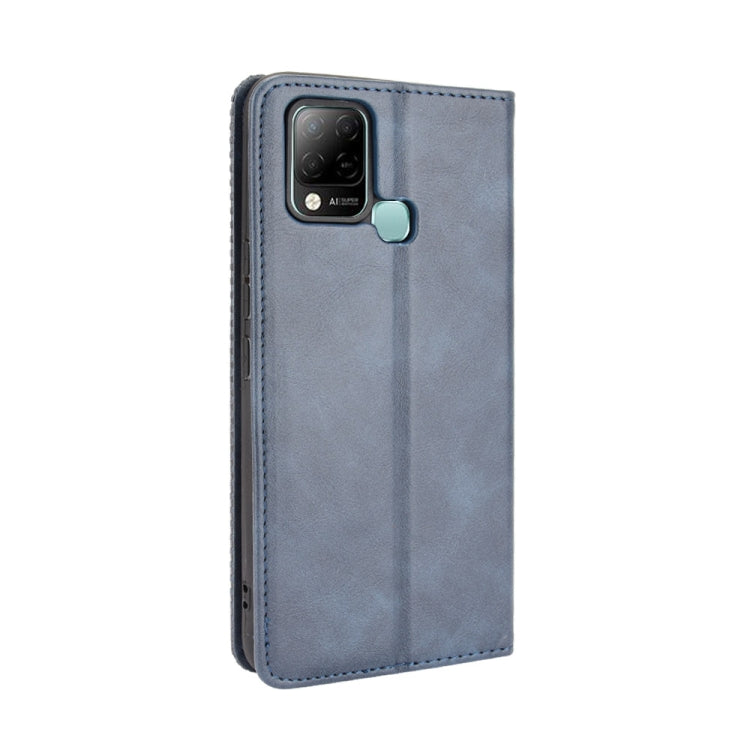 For Infinix Hot 10s / 10s NFC / 10T Magnetic Buckle Retro Crazy Horse Texture Horizontal Flip Leather Case with Holder & Card Slots & Photo Frame