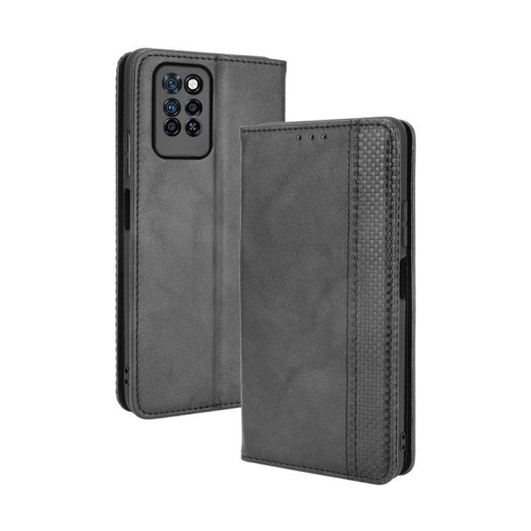 For Infinix Note 10 Pro / 10 Pro NFC Magnetic Buckle Retro Crazy Horse Texture Horizontal Flip Leather Case with Holder & Card Slots & Photo Frame