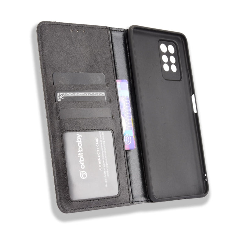 For Infinix Note 10 Pro / 10 Pro NFC Magnetic Buckle Retro Crazy Horse Texture Horizontal Flip Leather Case with Holder & Card Slots & Photo Frame