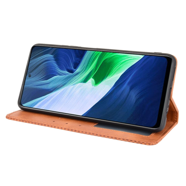 For Infinix Note 10 Pro / 10 Pro NFC Magnetic Buckle Retro Crazy Horse Texture Horizontal Flip Leather Case with Holder & Card Slots & Photo Frame
