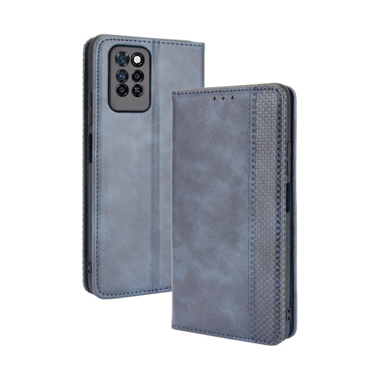 For Infinix Note 10 Pro / 10 Pro NFC Magnetic Buckle Retro Crazy Horse Texture Horizontal Flip Leather Case with Holder & Card Slots & Photo Frame
