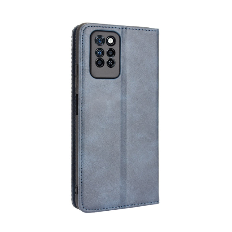 For Infinix Note 10 Pro / 10 Pro NFC Magnetic Buckle Retro Crazy Horse Texture Horizontal Flip Leather Case with Holder & Card Slots & Photo Frame