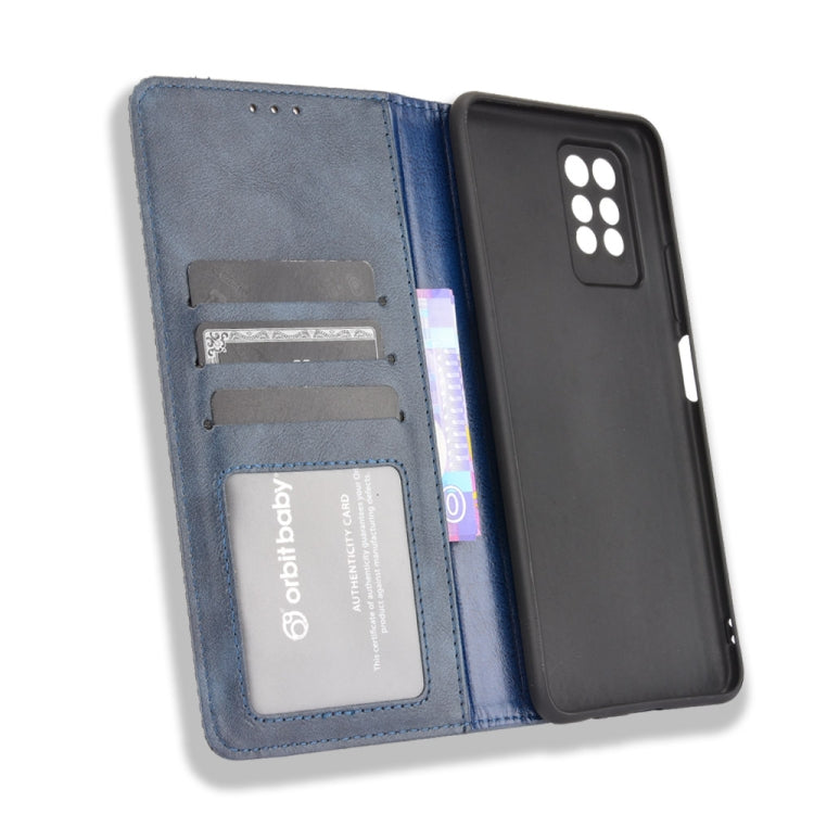 For Infinix Note 10 Pro / 10 Pro NFC Magnetic Buckle Retro Crazy Horse Texture Horizontal Flip Leather Case with Holder & Card Slots & Photo Frame