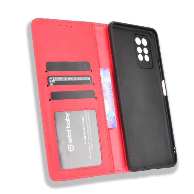 For Infinix Note 10 Pro / 10 Pro NFC Magnetic Buckle Retro Crazy Horse Texture Horizontal Flip Leather Case with Holder & Card Slots & Photo Frame