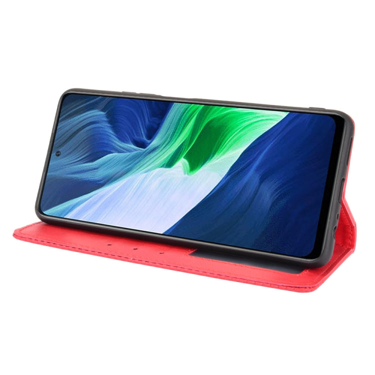 For Infinix Note 10 Pro / 10 Pro NFC Magnetic Buckle Retro Crazy Horse Texture Horizontal Flip Leather Case with Holder & Card Slots & Photo Frame