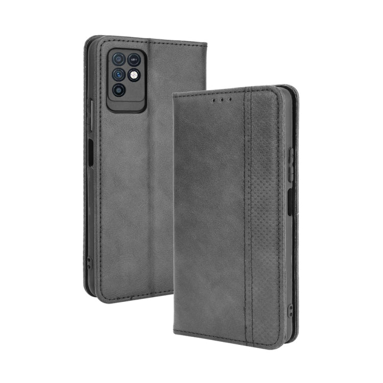 For Infinix Note 10 Magnetic Buckle Retro Crazy Horse Texture Horizontal Flip Leather Case with Holder & Card Slots & Photo Frame