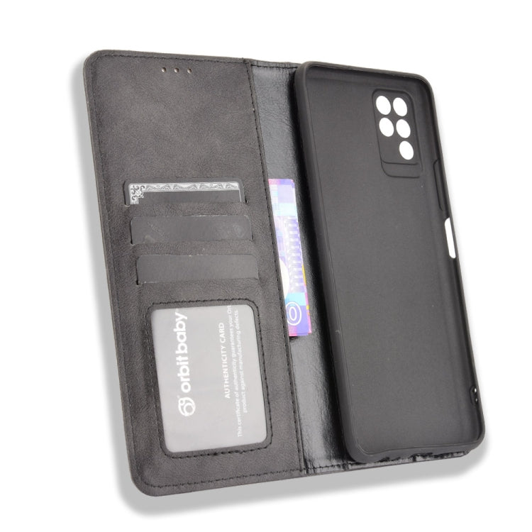 For Infinix Note 10 Magnetic Buckle Retro Crazy Horse Texture Horizontal Flip Leather Case with Holder & Card Slots & Photo Frame