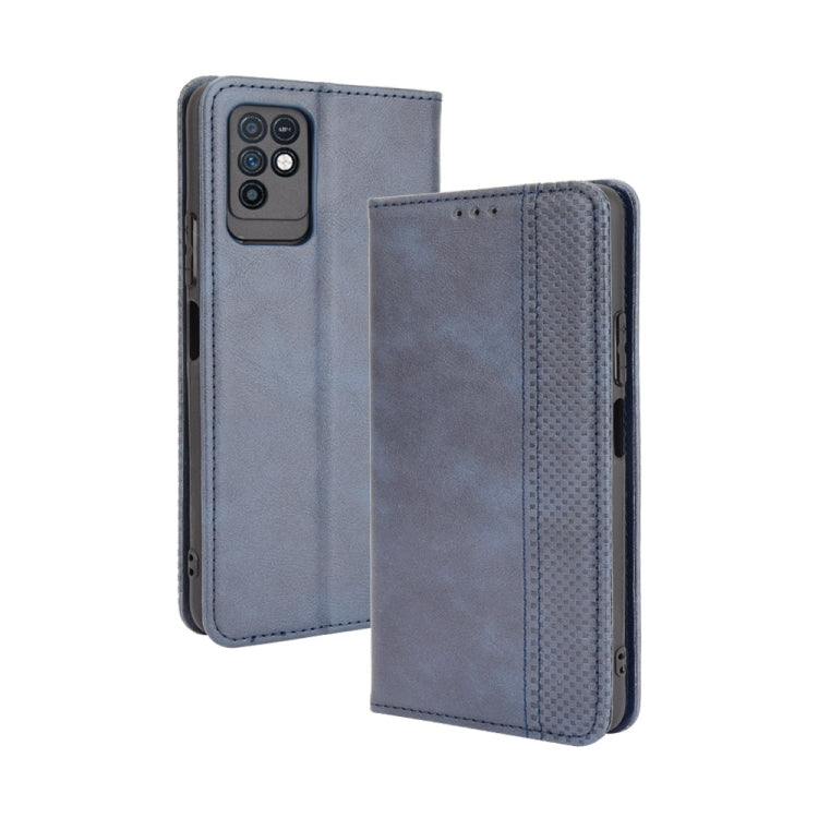 For Infinix Note 10 Magnetic Buckle Retro Crazy Horse Texture Horizontal Flip Leather Case with Holder & Card Slots & Photo Frame