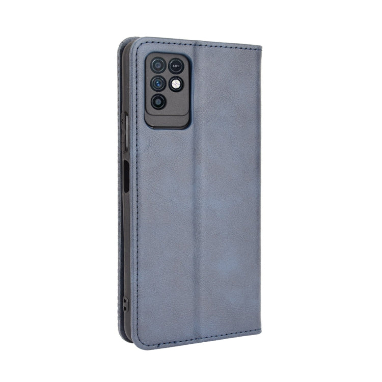 For Infinix Note 10 Magnetic Buckle Retro Crazy Horse Texture Horizontal Flip Leather Case with Holder & Card Slots & Photo Frame
