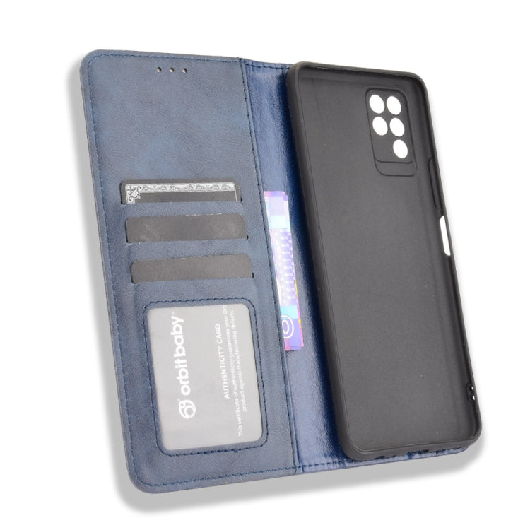 For Infinix Note 10 Magnetic Buckle Retro Crazy Horse Texture Horizontal Flip Leather Case with Holder & Card Slots & Photo Frame