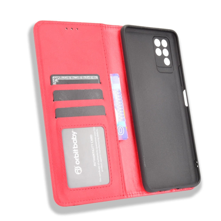 For Infinix Note 10 Magnetic Buckle Retro Crazy Horse Texture Horizontal Flip Leather Case with Holder & Card Slots & Photo Frame