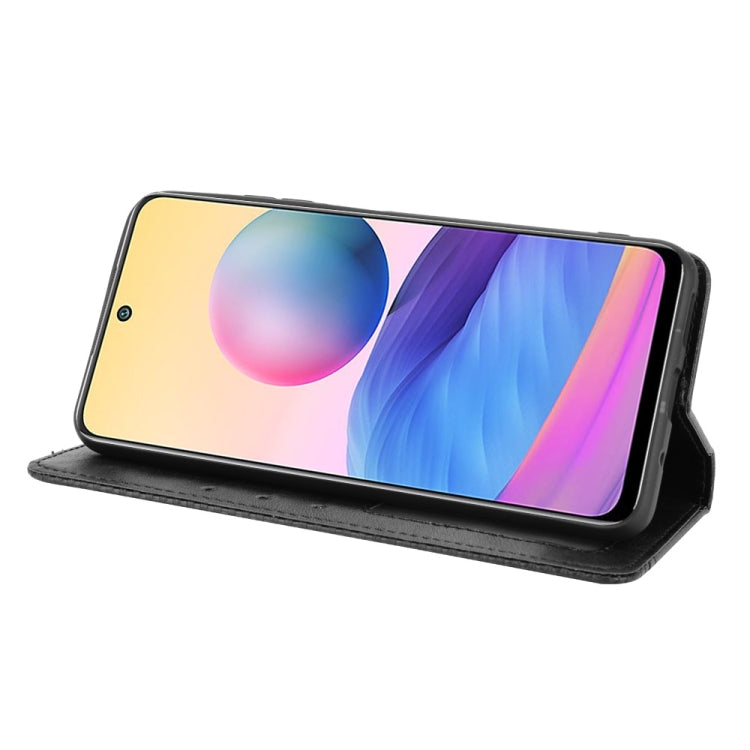 For Xiaomi Redmi Note 10 5G Magnetic Buckle Retro Crazy Horse Texture Horizontal Flip Leather Case with Holder & Card Slots & Photo Frame