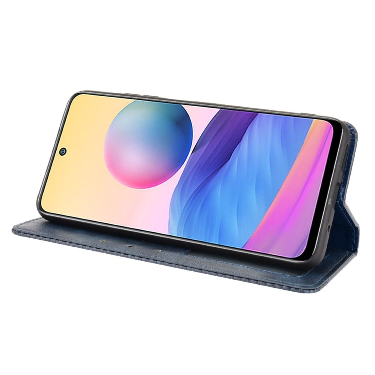 For Xiaomi Redmi Note 10 5G Magnetic Buckle Retro Crazy Horse Texture Horizontal Flip Leather Case with Holder & Card Slots & Photo Frame