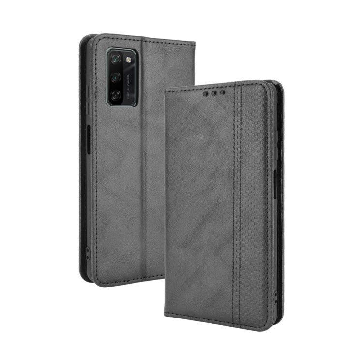 For Blackview A100 Magnetic Buckle Retro Crazy Horse Texture Horizontal Flip Leather Case with Holder & Card Slots & Photo Frame