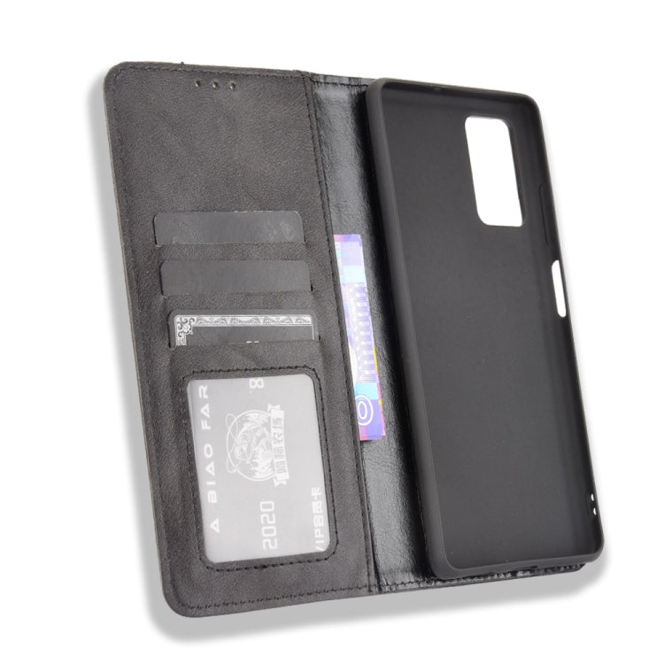 For Blackview A100 Magnetic Buckle Retro Crazy Horse Texture Horizontal Flip Leather Case with Holder & Card Slots & Photo Frame