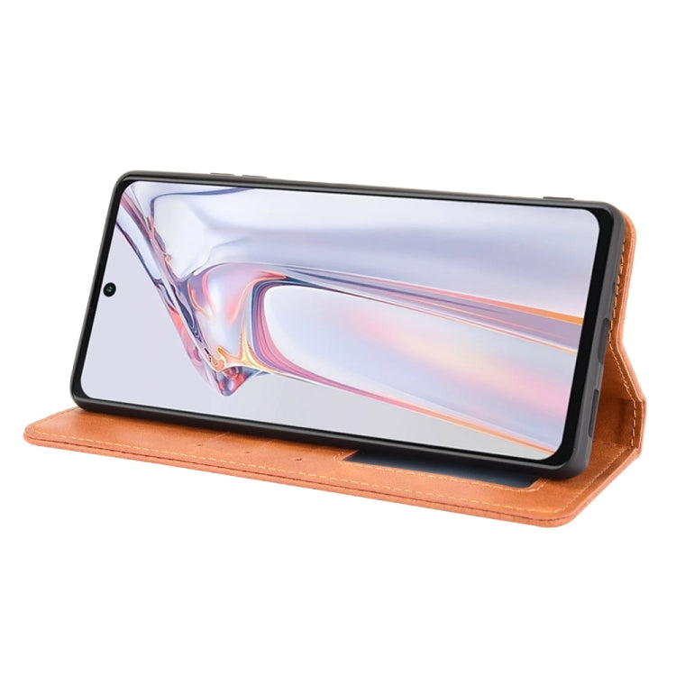 For Blackview A100 Magnetic Buckle Retro Crazy Horse Texture Horizontal Flip Leather Case with Holder & Card Slots & Photo Frame