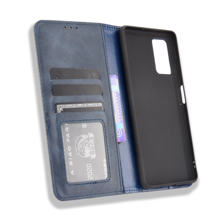 For Blackview A100 Magnetic Buckle Retro Crazy Horse Texture Horizontal Flip Leather Case with Holder & Card Slots & Photo Frame