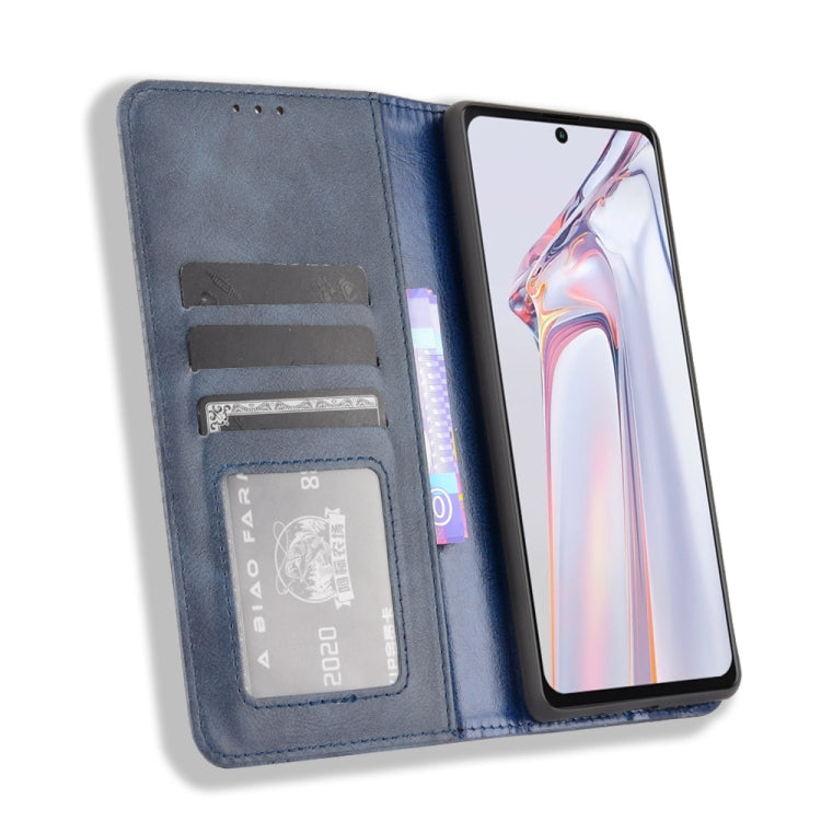 For Blackview A100 Magnetic Buckle Retro Crazy Horse Texture Horizontal Flip Leather Case with Holder & Card Slots & Photo Frame