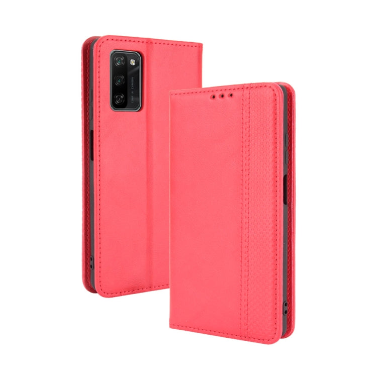 For Blackview A100 Magnetic Buckle Retro Crazy Horse Texture Horizontal Flip Leather Case with Holder & Card Slots & Photo Frame