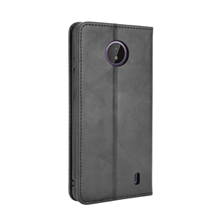 For Nokia C10 / C20 Magnetic Buckle Retro Crazy Horse Texture Horizontal Flip Leather Case with Holder & Card Slots & Photo Frame