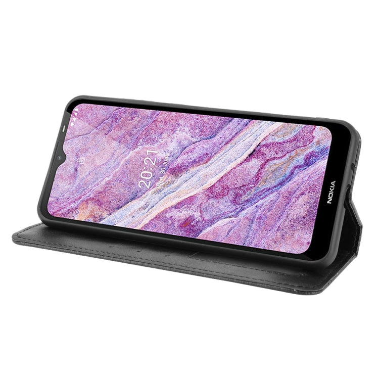 For Nokia C10 / C20 Magnetic Buckle Retro Crazy Horse Texture Horizontal Flip Leather Case with Holder & Card Slots & Photo Frame
