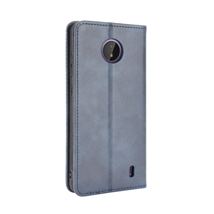 For Nokia C10 / C20 Magnetic Buckle Retro Crazy Horse Texture Horizontal Flip Leather Case with Holder & Card Slots & Photo Frame