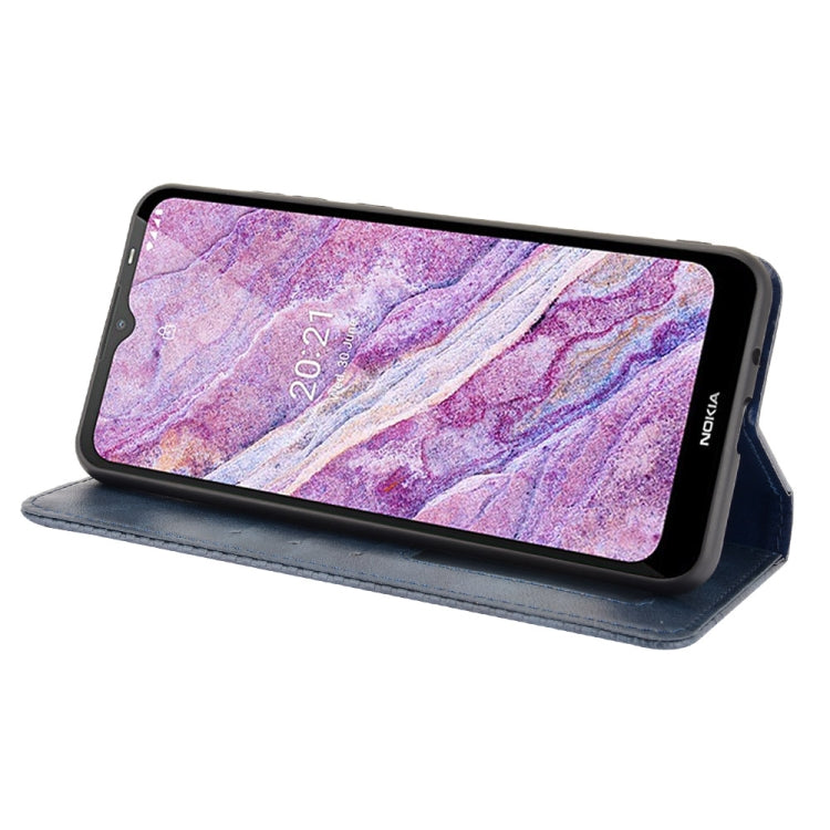 For Nokia C10 / C20 Magnetic Buckle Retro Crazy Horse Texture Horizontal Flip Leather Case with Holder & Card Slots & Photo Frame